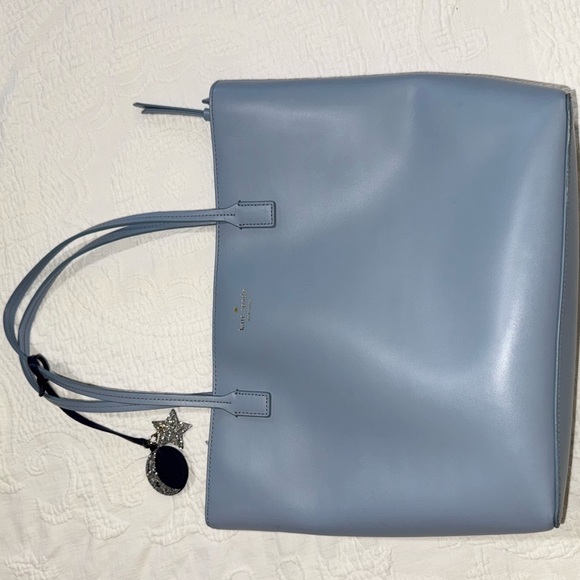 Kate Spade NY Grecia Kearny Street Blue Tote Bag Star & Moon Dusk City Scape - Picture 5 of 16